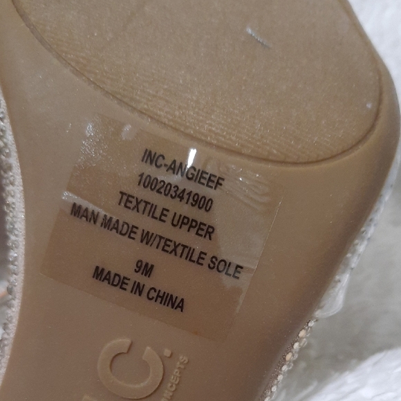 INC International Concepts Women's Sparkling Strappy Heels - Silver - Picture 6 of 7